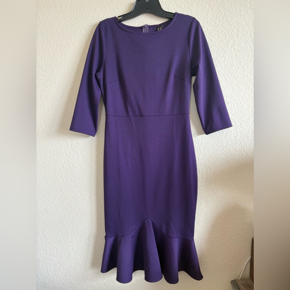 Elegant Purple Women's Dress